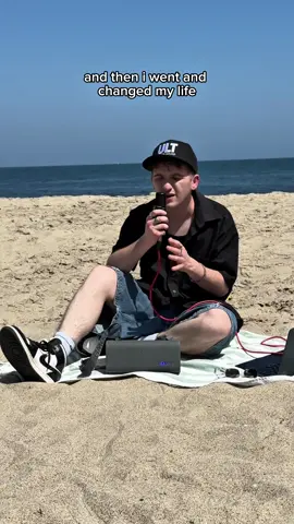 A post by @anthony_gargiula on TikTok caption: had to bring my new fave speaker, the @SonyElectronics ULT FIELD 3 to the beach !!! it's durable and has a carrying strap which makes it perfect for summer trips to the ocean 🤩 now i can cross singing on the beach off of my bucket list 🏖️🤍 #SponsoredbySony #forthemusic #SonyULT 