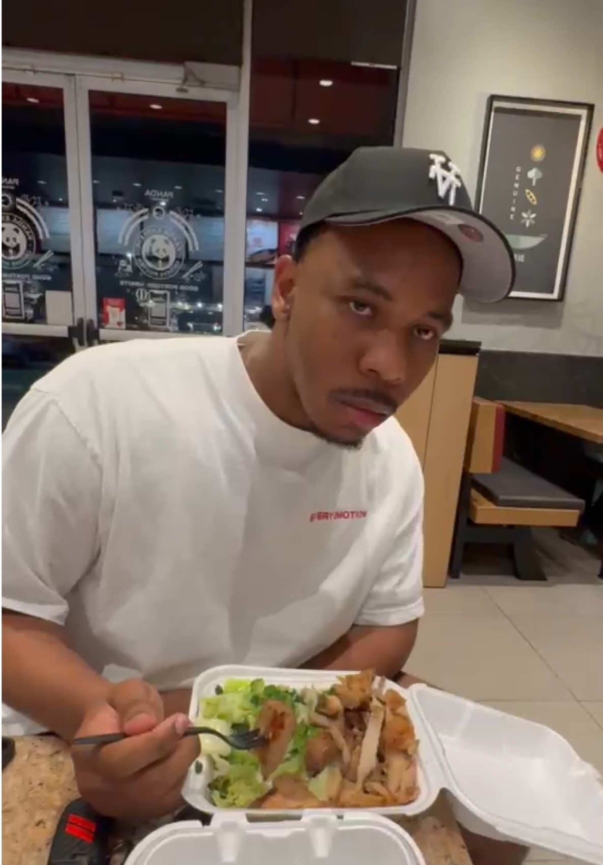 A post by @niyah.wanya on TikTok caption: I guess he tryna lose weight😂                    #niyahwanya #nwfam #fyp #couplestiktok #christiancouple #gym #gymtok #gymcouple 