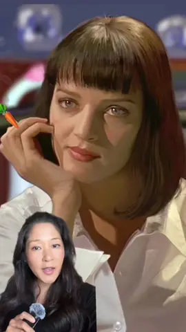 A post by @mesnarky on TikTok caption: This movie makes me happy. I know I’m an odd bird. 😆🎬 #entertainment #celebrity #johntravolta #umathurman #pulpfiction #iconic 