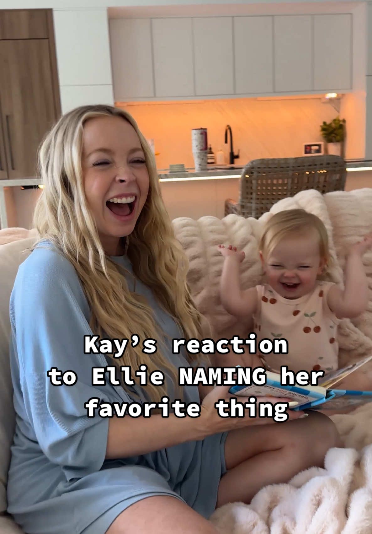 A post by @kayandtayofficial on TikTok caption: Ellie’s whale sounds 🐳 we’re so cute! 😂🥹 backstory ::: Ellie’s favorite game is still to read her word books! She loves to point at different things and say “what’s that”! We have so many of these books now, ones with animals, and colors, and more! And she specifically likes the animal one’s  because she can make her animal sounds! 😂 she loves to be a lion and tiger, but recently she has liked being a whale! 😂🐳 She is so cute, and I love reading the word books with her! #kayandtayofficial #couples #relationships #pregnant #postpartum 