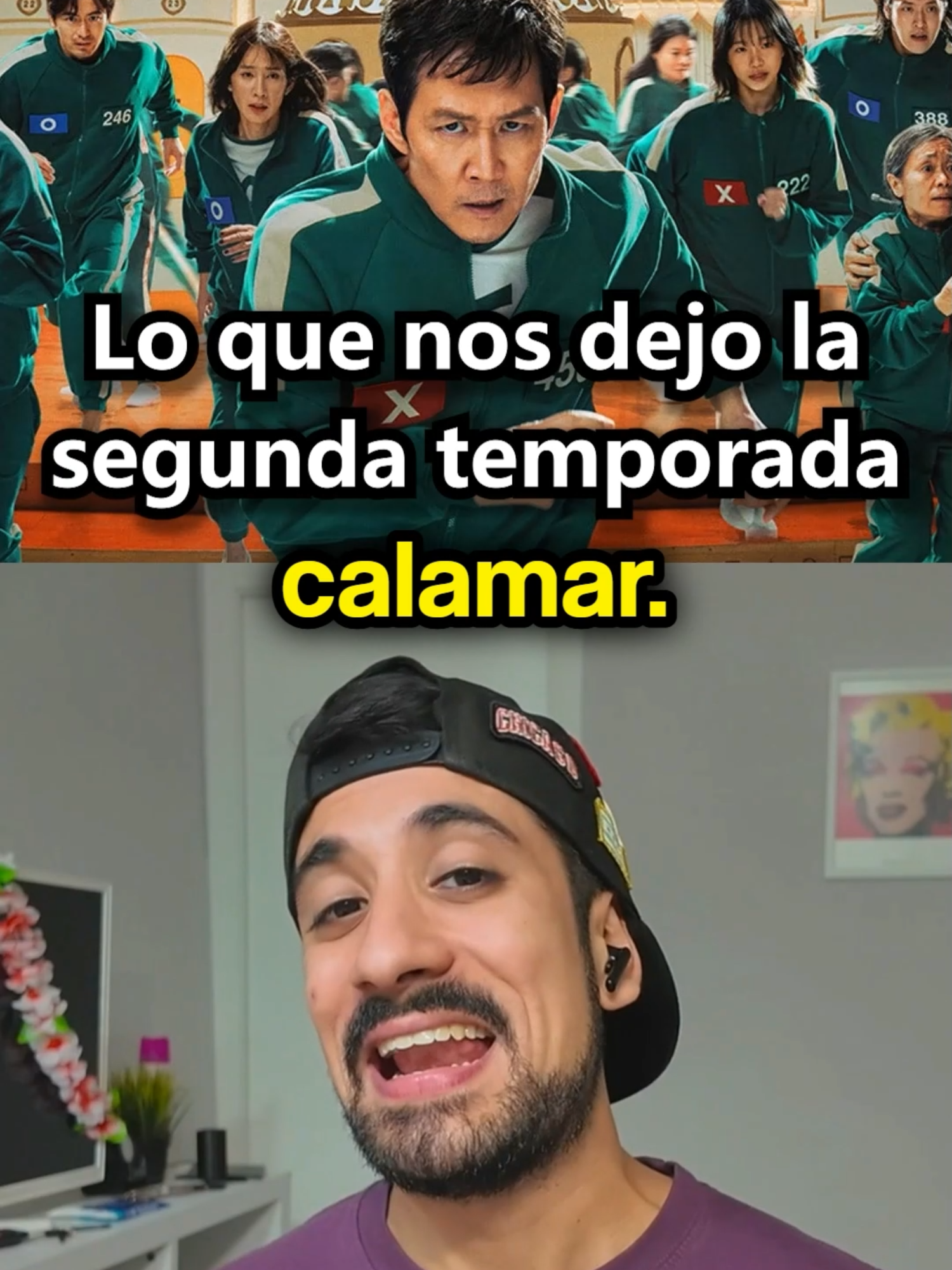 A post by @javiercazarez on TikTok caption: Frases épicas de el Juego del Calamar 🗣️🔥 #eljuegodelcalamar3 #squidgame #humor #comedia