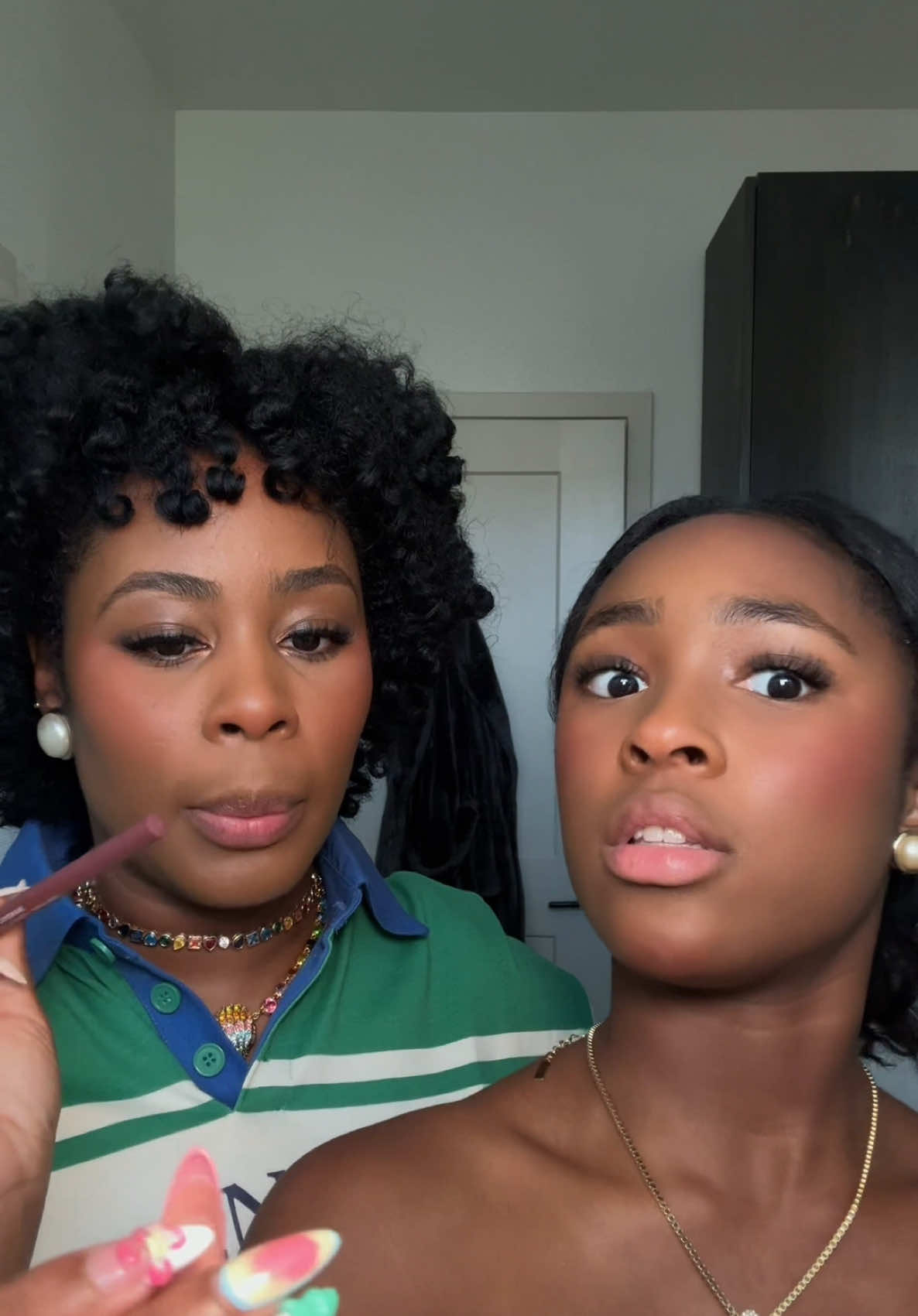 A post by @ on TikTok caption: Testing the Huda Beauty lip contour stain vs the Covergirl outlast lip stain. The results are actually surprising. WHICH IS WORTH YOUR MONEY?