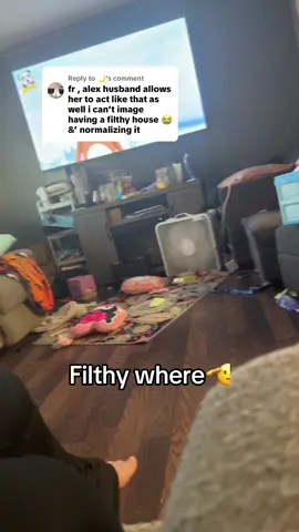 A post by @alexbabii97 on TikTok caption: Replying to @🌙 cluttered, yes, filthy, no 💖 mine is a normal mess too bestie 