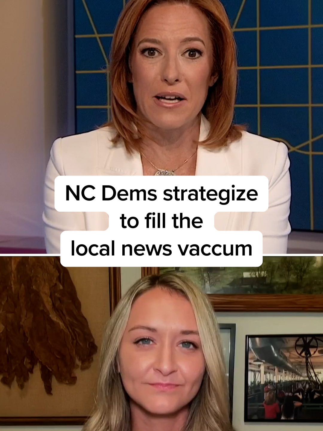 A post by @jenpsaki on TikTok caption: When you look beyond the presidential results, Democrats pretty much ran the table in North Carolina last year. Anderson Clayton, chair of the North Carolina Democratic Party, joins Jen Psaki to discuss how she plans to keep up the momentum. @msnbc