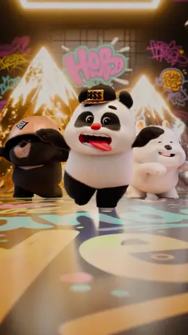 A post by @bamboopandaofficial on TikTok caption: I bet u will LOVE the dance 🐼🐻🐻‍❄️#shorts #panda #animation #fyp #fypシ #dance #大展宏图 