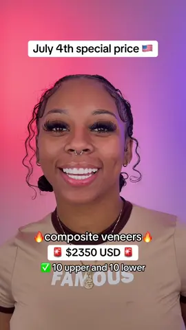 A post by @wondersmiledentalcenter on TikTok caption: 📲 Text us now to book: 561-668-5094 ✨ Change your smile, change your life – in just one day! #CompositeVeneers   #VeneersTransformation   #SmileMakeover   #MiamiSmiles   #BeforeAndAfter   #FourthOfJulyDeals   #VeneersOnABudget   #SmileGlowUp   #VeneersJourney   #teethgoals 