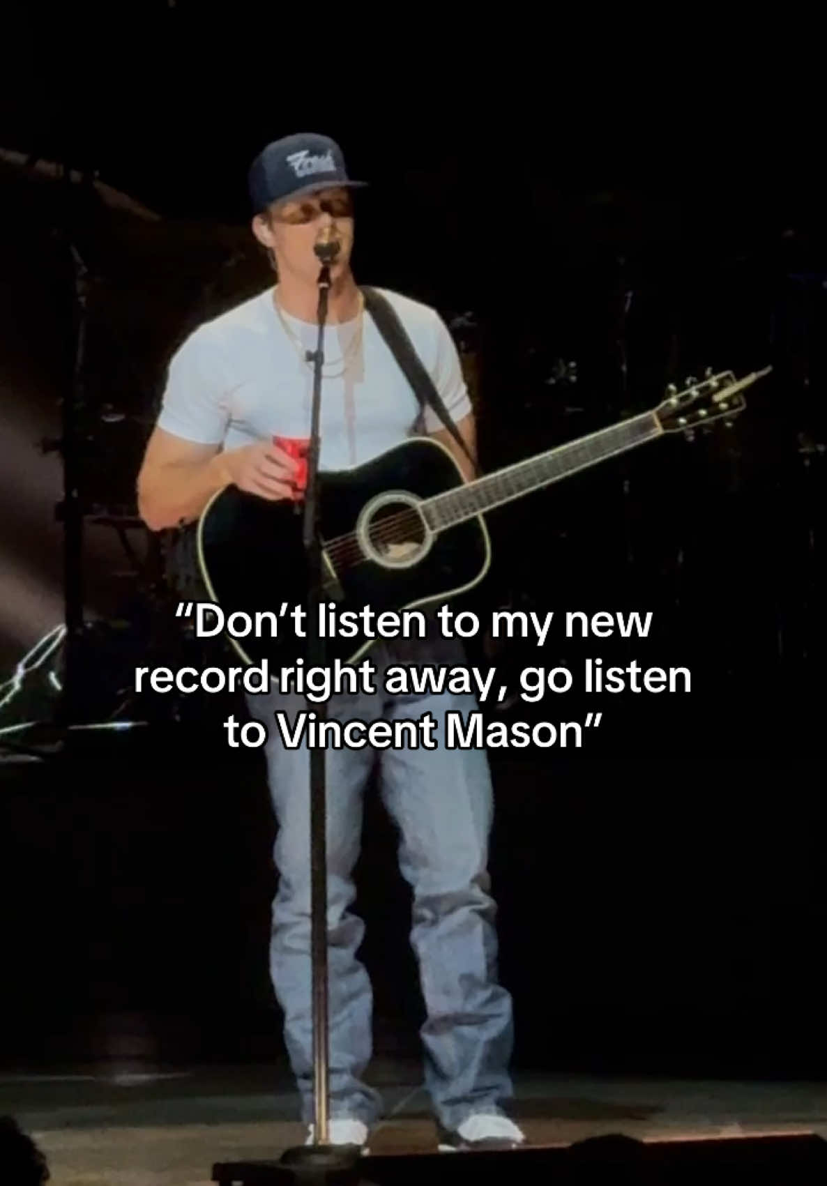 A post by @countrycentral on TikTok caption: Parker McCollum gives a shout out to Vincent Mason. #parkermccollum #vincentmason #countrymusic