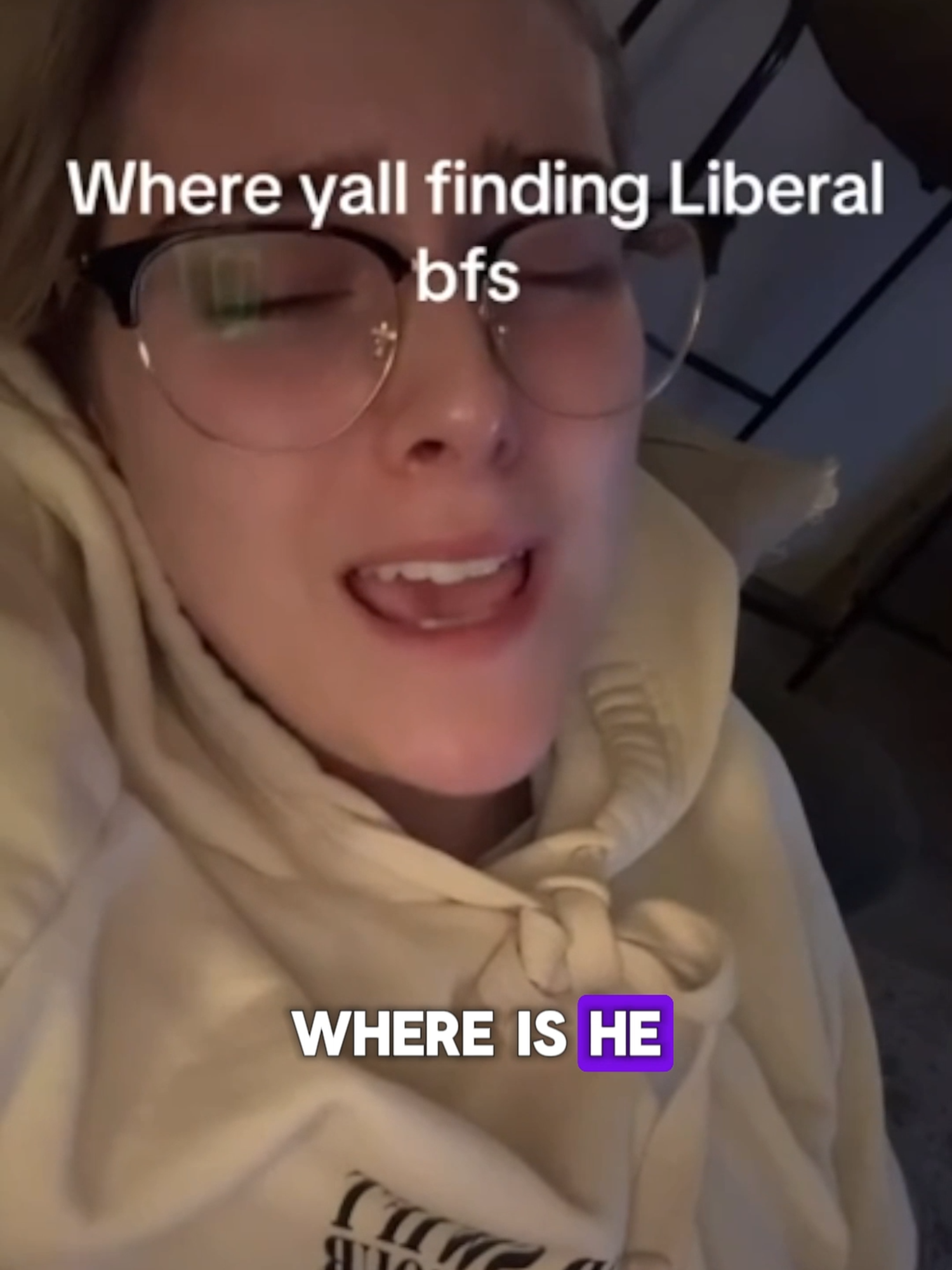 A post by @bonginoinc on TikTok caption: Liberal woman is finding that it's IMPOSSIBLE to find a good man to date who voted for Kamala Harris... LOL! #fyp #maga #republican #donaldtrump #democrat #women #viral