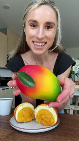 A post by @jeshastevens on TikTok caption: How about a 🥭? #pastry #mango #dessert #baking #patisserie 