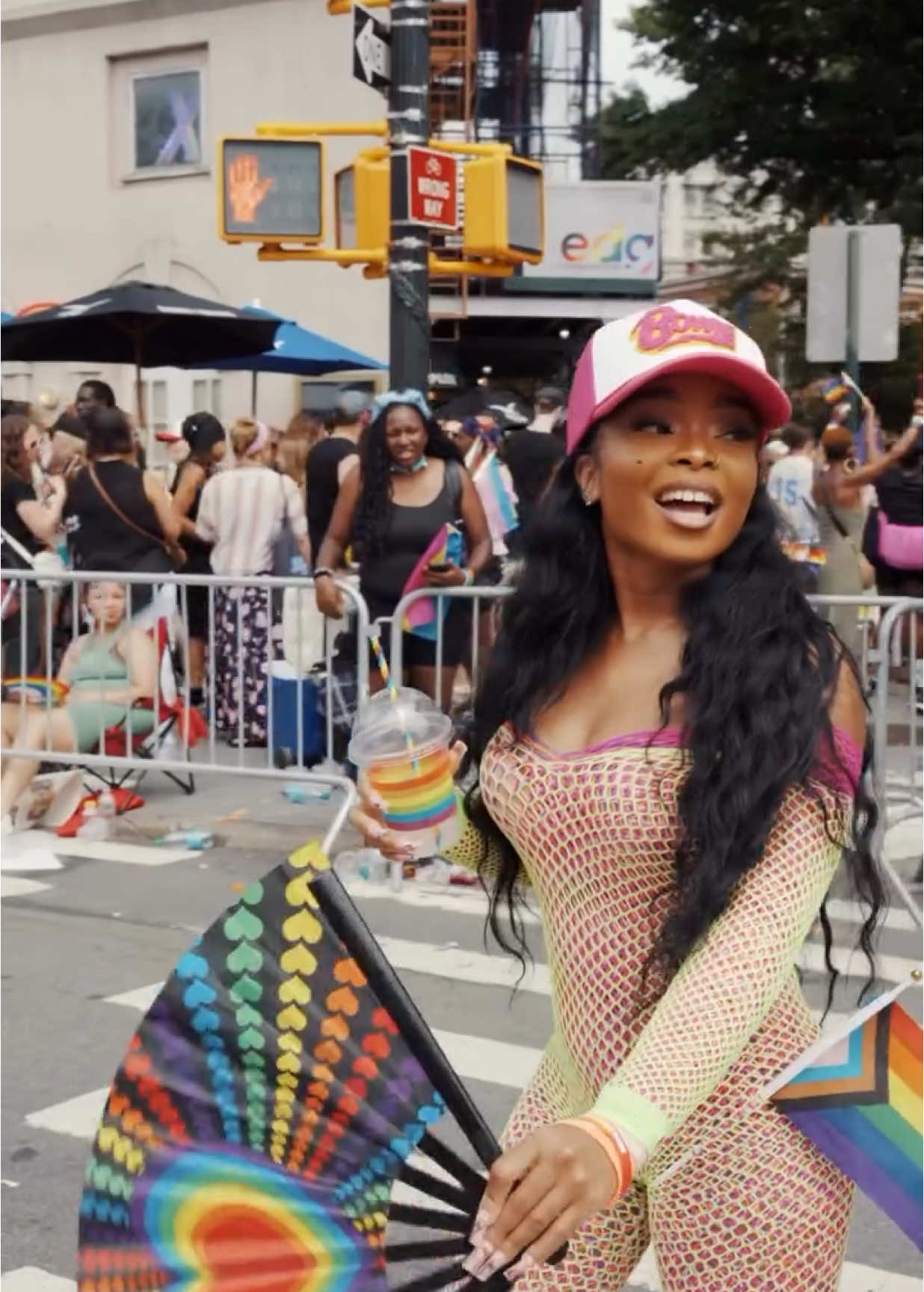 A post by @lolabrooke5 on TikTok caption: Love always wins 🌈♥️… comment if you see yourself ! #fyp #lolabrooke #prideparade 
