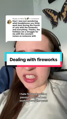 A post by @soundoftheforest on TikTok caption: Replying to @Mari🪐🦇 fireworks are horrible. I dread the Fourth of July and New Year’s Eve every single year. #autisticadult #autism #autistic 
