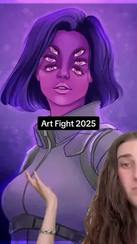 A post by @onyxwhy on TikTok caption: #artfight2024 #artfight2025 