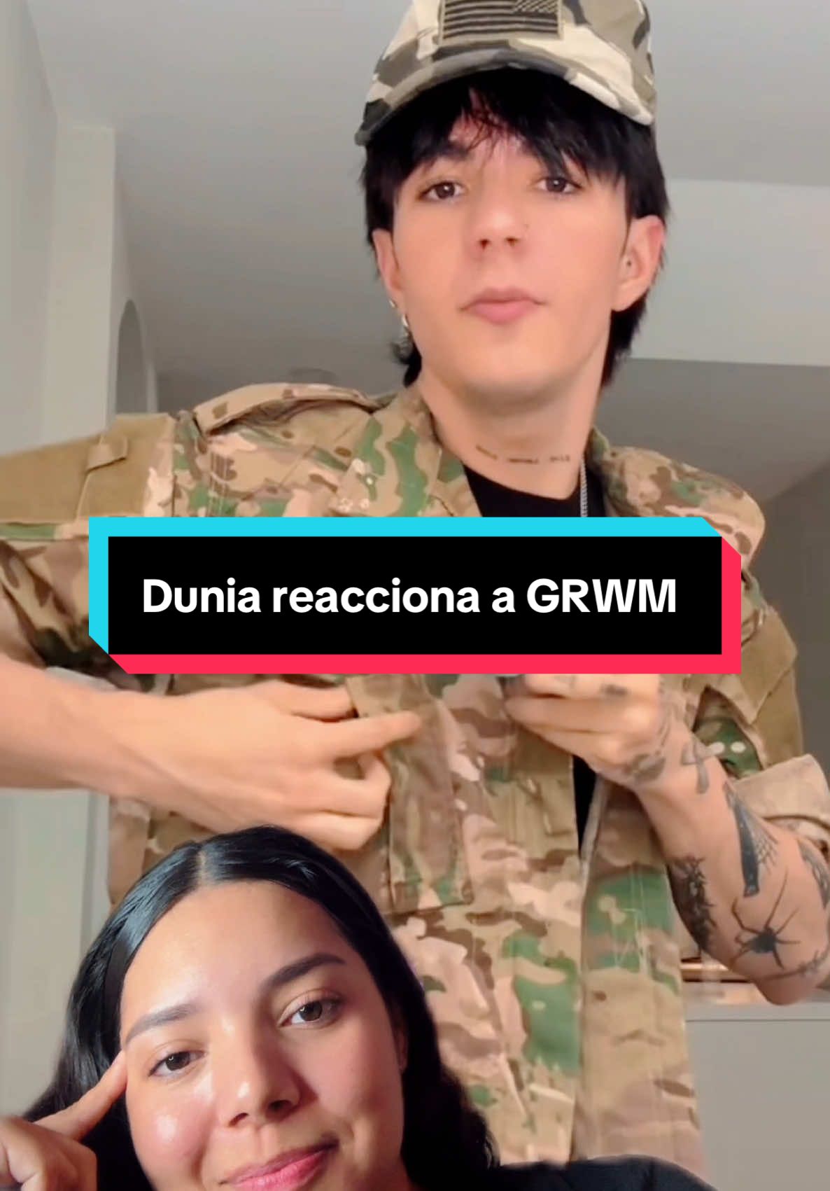 A post by @dunia_santos_urbina on TikTok caption: Dunia reacciona a GRWM 