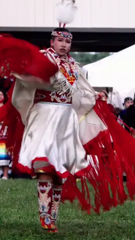 A post by @nativeamericancultures on TikTok caption: Malia Jacobs Women's Fancy Special  Oneida  Pow wow #halonamediaus #nativeamerican #indigenous #powwows #nativeamericanmusic #powwowtrail #cree #nativepride #comanche #cherokee #nativepeople #sioux #navajos #firstnations #history #dance #jingledress #culture #suite #viral #foryou #fpy 