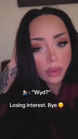 A post by @wednesdaywoe on TikTok caption: Bye 😊 #stitch #new #love #bye #no #single 
