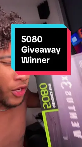 A post by @carterpcs on TikTok caption: 5080 giveaway winner… #c#carterpcst#techt#techtoktechfacts #5080 #giveaway 