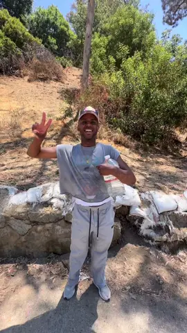A post by @kitkatkittrell on TikTok caption: Safe to say I am NOT a hiker 🤣😭 @Abdul Johnson #fyp #Hiking #beforeandafter #eyeofthetiger #ihatehiking #neveragain 