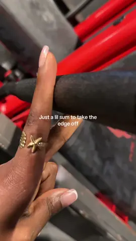 A post by @cynthia_lifts on TikTok caption: The edge would be tooketh on this on fr #funnyvideos #gymhumor #somethingtotaketheedgeoff 