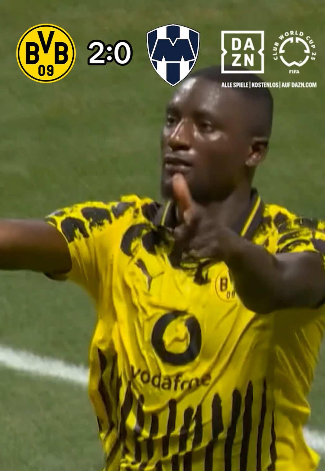 A post by @bvb on TikTok caption: 🍿 BVB 🆚 @Rayados • 𝐇𝐈𝐆𝐇𝐋𝐈𝐆𝐇𝐓𝐒 🎬