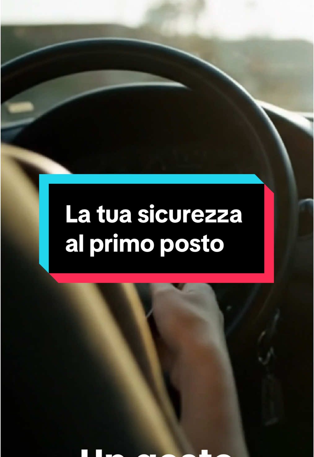 A post by @quizpatenteofficial on TikTok caption: Proteggi il tuo futuro!  Per noi di Guida e Vai la tua Sicurezza al volante è al primo posto 🚗✨   #guidaevai #quizpatenteufficiale #patenteb #sicurezzastradale 