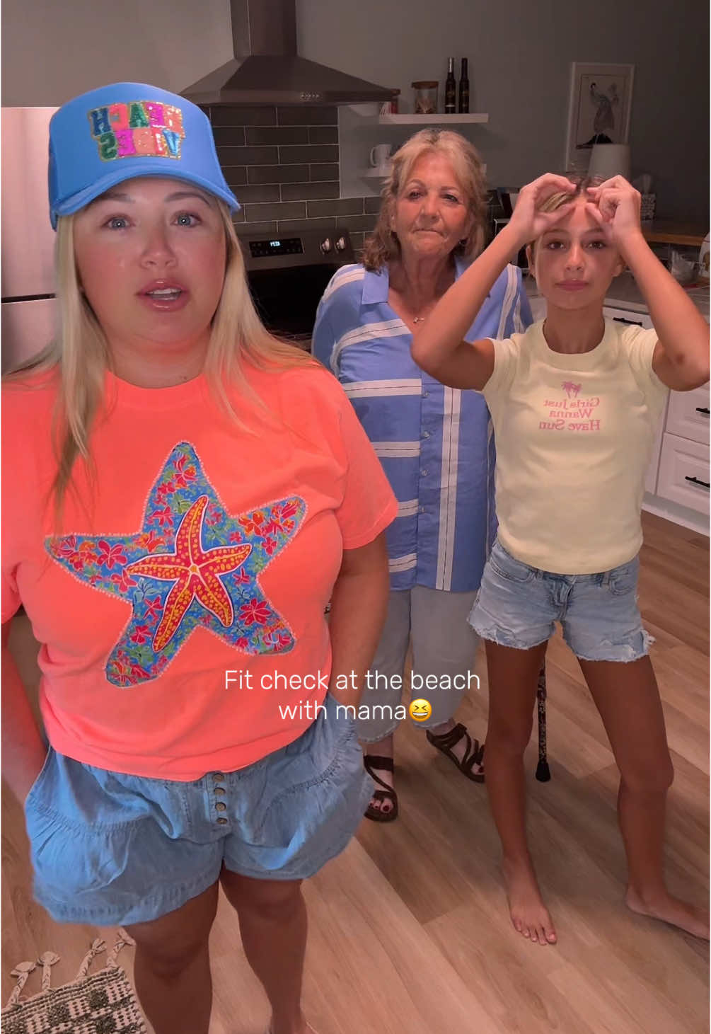 A post by @smalltownbeautybytess on TikTok caption: We almost peed our pants😭#funny #family #nana #mama #momlife #fit #ootd #momsoftiktok #beach #fyp 