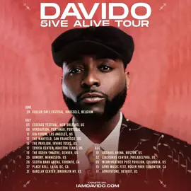 A post by @davido on TikTok caption: MOVIE !!! 🍿 Man! Feels good to be back to work 🌎💰The journey begins! Belgium 🇧🇪 came Alive !! Looking forward to an unforgettable tour experience ! 🌎🔥🤯🎤 ticket 🎟️ link in bio 🤯😎