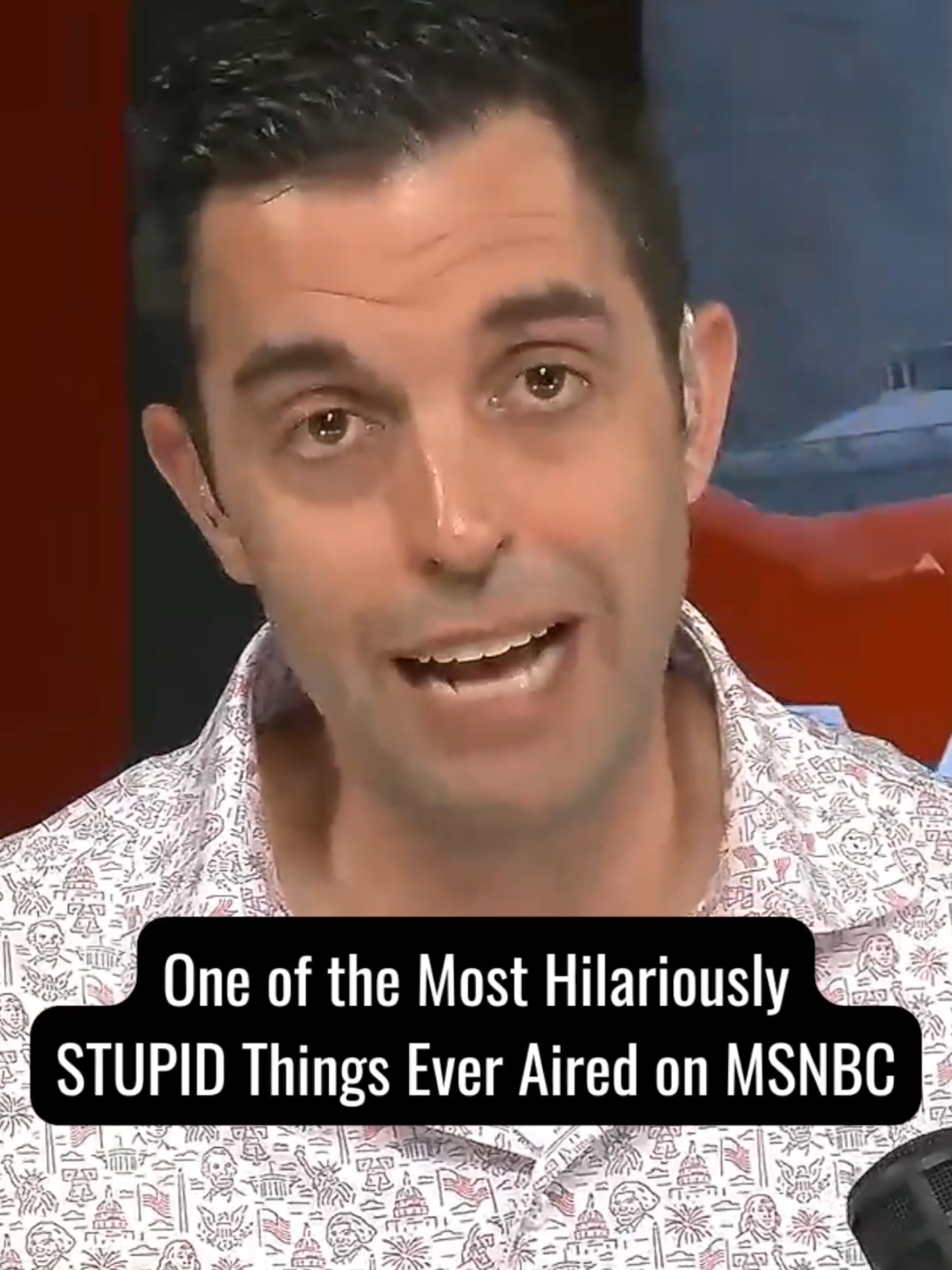 A post by @bonginoinc on TikTok caption: This might be the most hilariously STUPID thing ever aired on MSNBC... and that's saying something! This shows just how PANICKED Democrats are about this issue. #fyp #donaldtrump #maga #republican #democrat #immigration #ice #politics