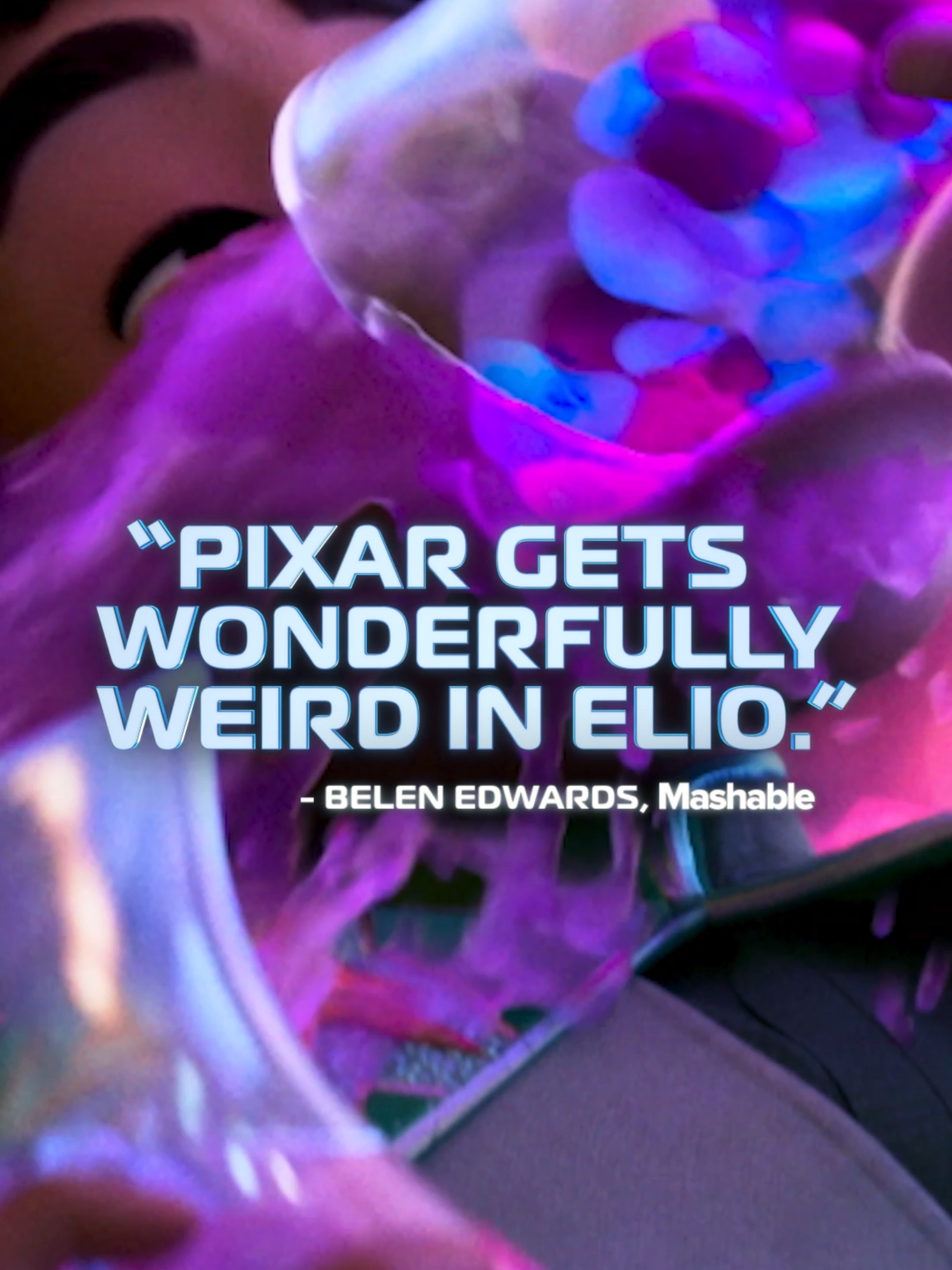 A post by @pixar on TikTok caption: For anyone who loves weird, #Elio is the movie for you! 💫 See it in theaters NOW!