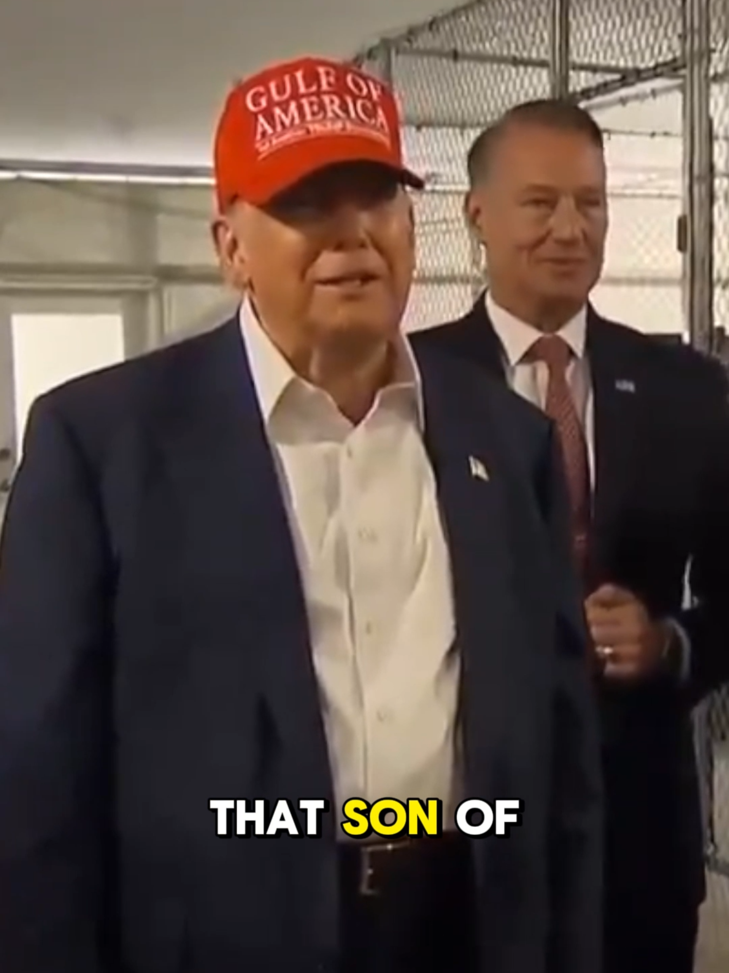 A post by @bonginoinc on TikTok caption: President Trump's message to Joe Biden at Alligator Alcatraz goes VIRAL 🤣 #fyp #donaldtrump #maga #republican #immigration #alligatoralcatraz #joebiden