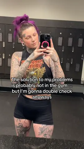A post by @spdrlegs on TikTok caption: The eyebrow tattoos r healing nicely 🥰 Shirt- @Renegade Babes  Shorts- @DFYNE  #spiderlegs #facetattoo #GymTok #gymmotivation #inkedup #fypシ #fyp #relatable #foryou #gym #