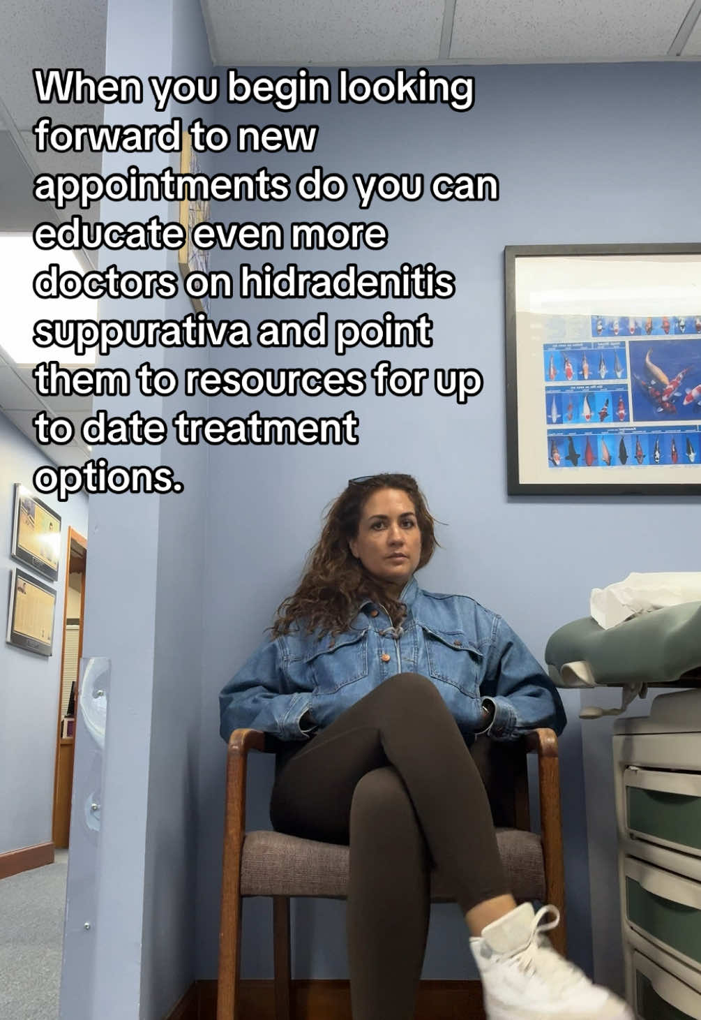 A post by @cristina_maria_curp on TikTok caption: 🩺 Just a friendly reminder that sometimes HS advocacy means politely (or not-so-politely) educating your doctor. 🙃  Yes, doctors go through med school. But you have a PhD in living with Hidradenitis Suppurativa — and if you’re anything like me, you’re also tuned into newsletters, summits, and every new FDA approval that drops. So if your derm is still talking about sweat glands, hygiene, or weight as the cause of HS... it’s okay to speak up. That’s not sass — that’s science. 📚💁🏽‍♀️ 🗣️ Sharing what you’ve learned isn’t disrespectful — it’s collaboration. And honestly? It might help the next patient, too. Tell me about a time you had to do a little education in the exam room!! #HidradenitisSuppurativa #HSAdvocate #PatientPower #EducateToLiberate #ChronicIllnessWarrior #MedicalGaslightingNoMore #FDAApprovedAndFierce