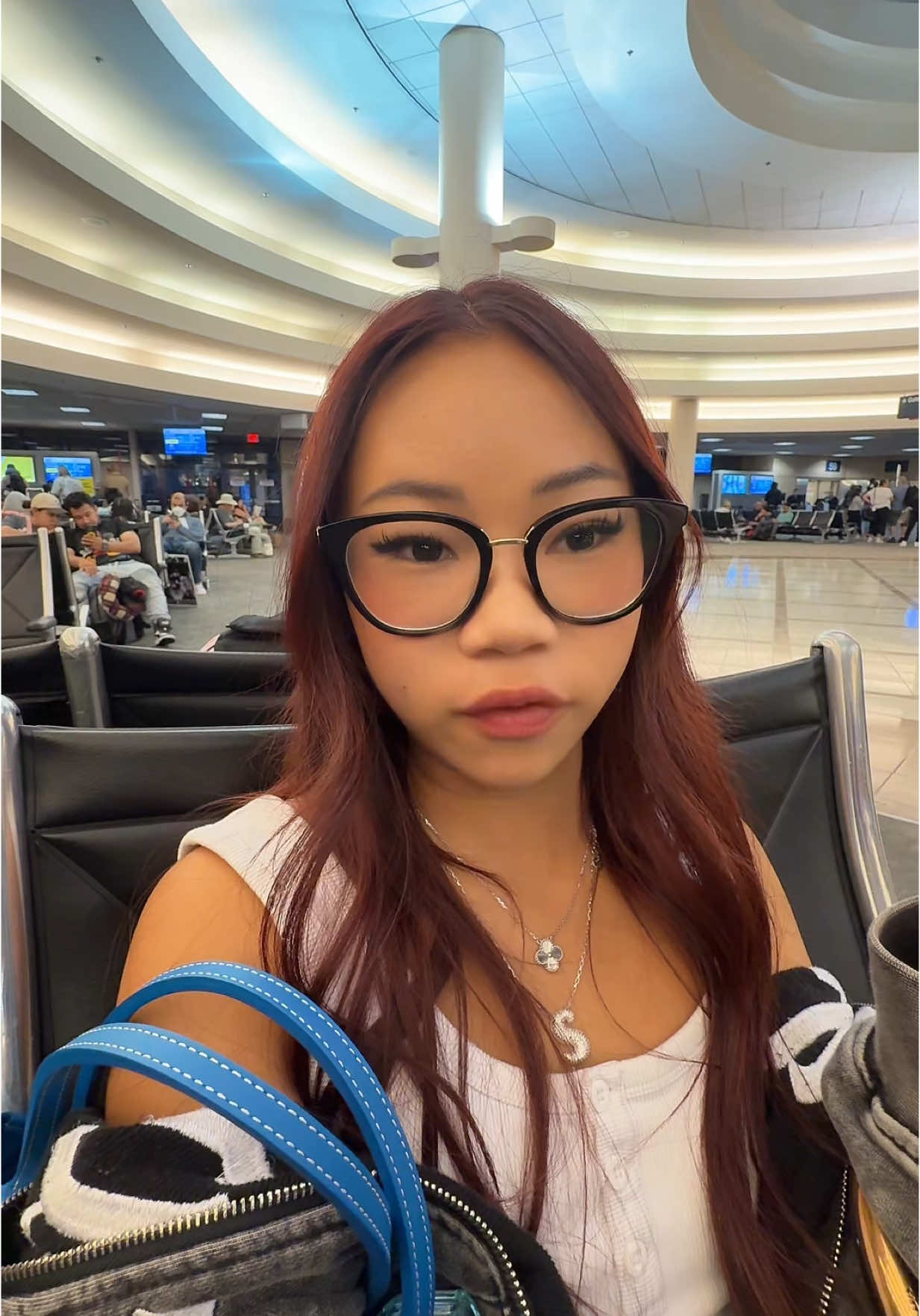 A post by @sanguyenn on TikTok caption: Shoutout to Lax terminal 5 security 