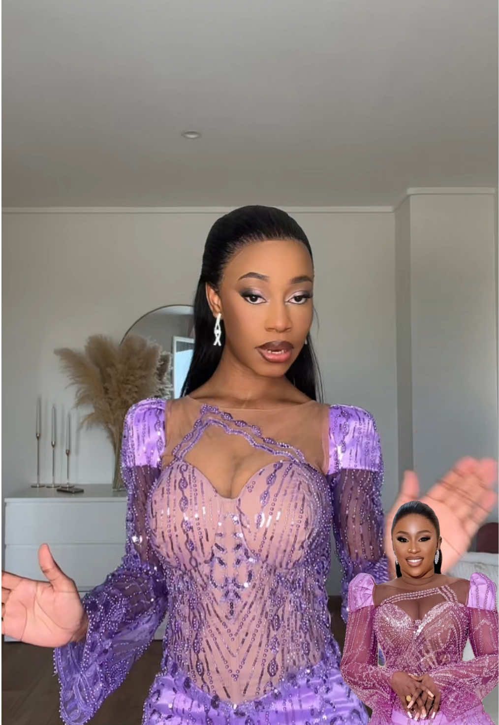 A post by @kimi__makosso_ on TikTok caption: Joyeux anniversaire ma maman @Mariam Ba Lagaré_Officiel ❤️❤️👑 Tenue: @Kloset Tenues d’Évènements  Hair: @Maëva #pourtoi 