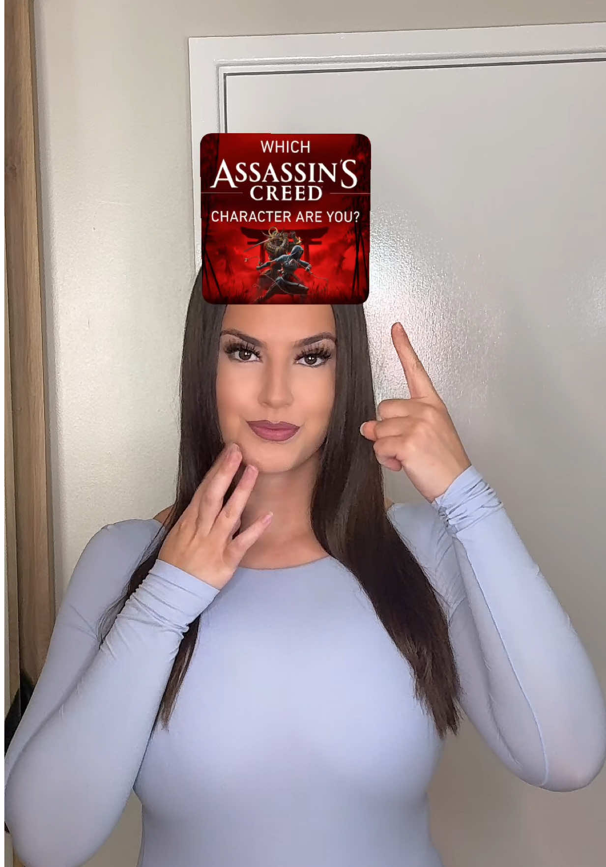 A post by @x_ge_x_mini on TikTok caption: Which Assassin’s Creed character is your fav? 🤔 Did I get a good character?  