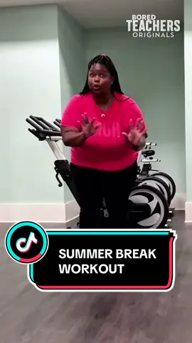 A post by @bored_teachers on TikTok caption: No harm in a little game of pretend! 🏋️‍♀️