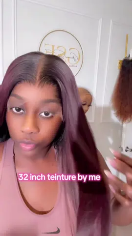 A post by @glamourstylefa on TikTok caption: Vietnamese 32inch Custom teinture by me #atlhairstylist #sengaltiktok #sengaltiktoker🇸🇳 #fyp #pourtoi 