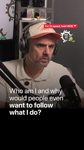 A post by @garyvee on TikTok caption: For you to decide that nobody gives a f*ck before you've tried, for a full year, posting every day to see if people gave a fuck..I'm not interested in your insecurity around this issue  #fyp #garyvee