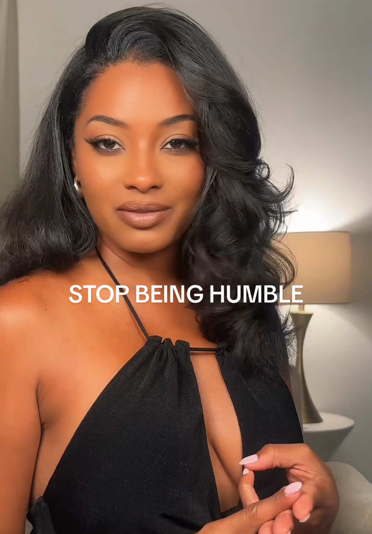 A post by @la_britney on TikTok caption: Celebrate yourself, soft but loud 👏🏽 #grwm #selflove 
