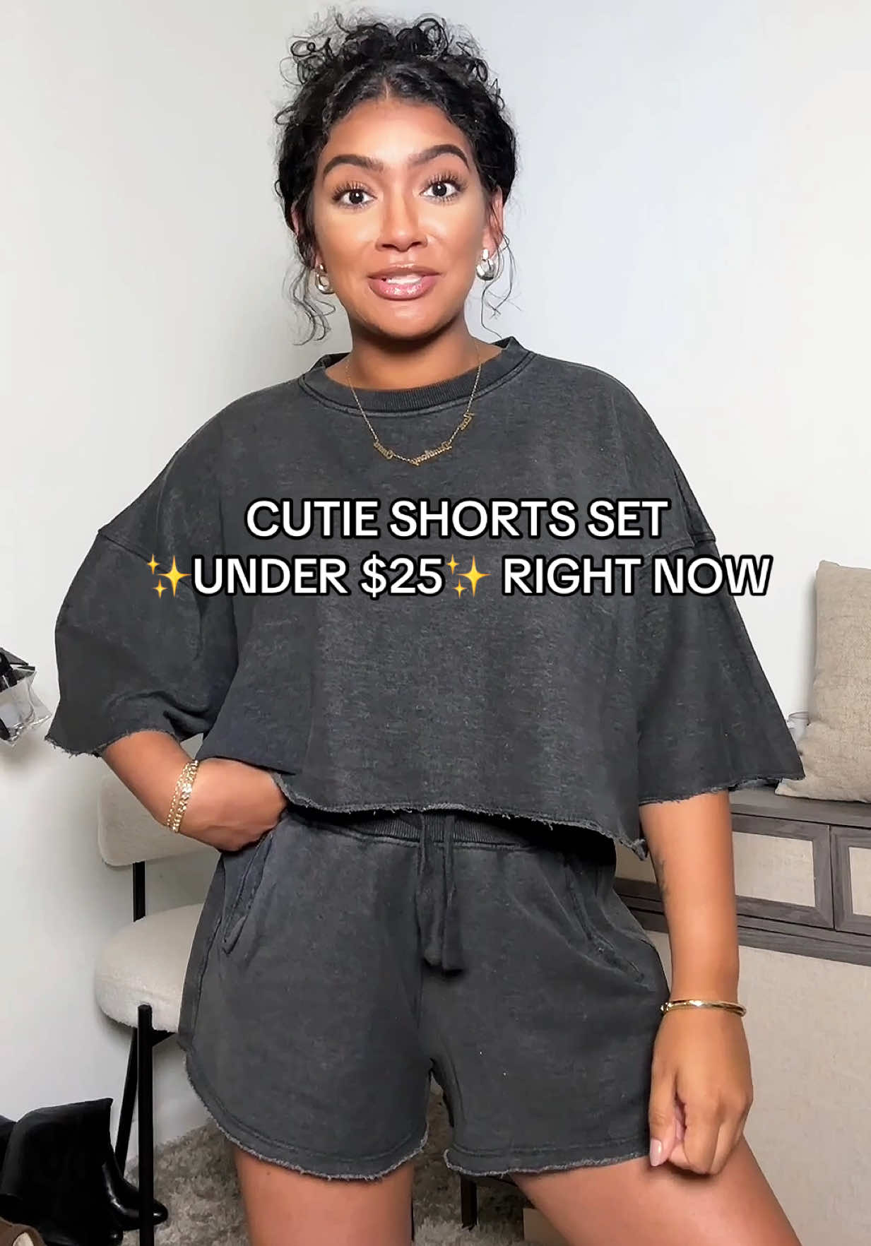 A post by @bettyyannhill on TikTok caption: Okay in LOVE 😍❤️‍🔥 this set is such a vibe! #sets #summersets #shortsset #summeroutfitideas #tiktokshopsets #tiktokshopfashion #fashionnova #outfitset #tiktokshopcreatorpicks #dealsforyoudays #setootd #ootdstyle 
