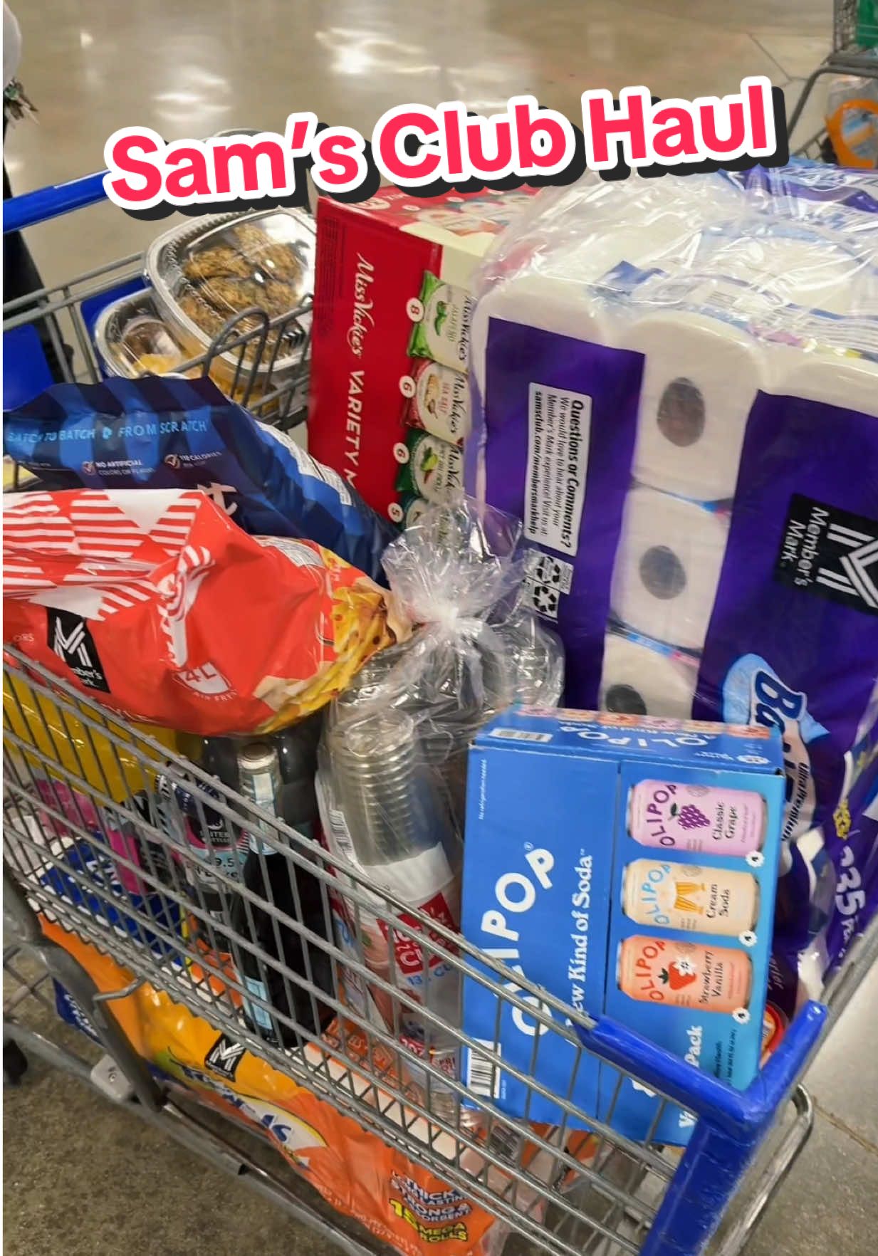 A post by @thelavelleshow on TikTok caption: Why was this so fun friend?! 😭 @OLIPOP #olipoppartner #SamsClub #SamsClubFinds #SamsclubHaul #Thelavelleshow