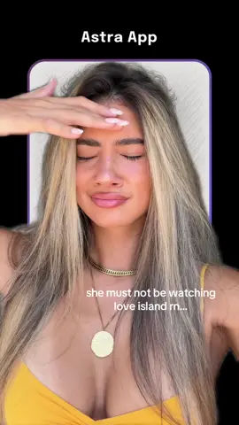 A post by @perksofisabelle on TikTok caption: so who’s going to tell the Astra app…🙃🙃  #loveislandusa #bellea  #belledasha