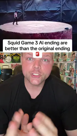 A post by @baldbetter on TikTok caption: Squid Game 3 AI ending are better than the original ending🚨 #squidgame3 #squidgame3ending #netflix #foryou
