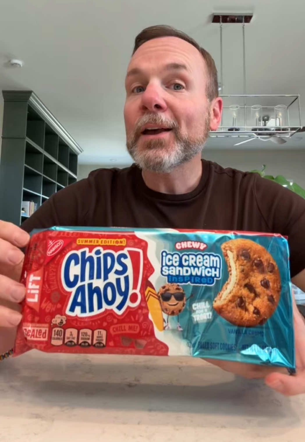 A post by @anidaslajaunie on TikTok caption: I feel like I needed a little more from these #chipsahoy #cookies #icecreamsandwich #tastetest #foodreview 