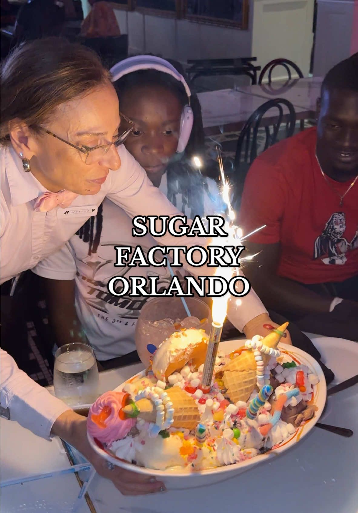 A post by @summerreignhenning on TikTok caption: Sugar Factory Orlando was a vibe! 🍦