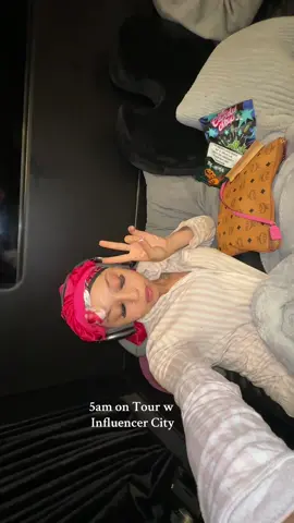 A post by @selenaaryanaa on TikTok caption: How our mornings go.. on to the next city #virginiabeachupnext 