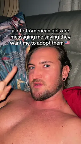 A post by @danielthescotsman on TikTok caption: American girls are wanting adopted so they can leave their country? 👀😂
