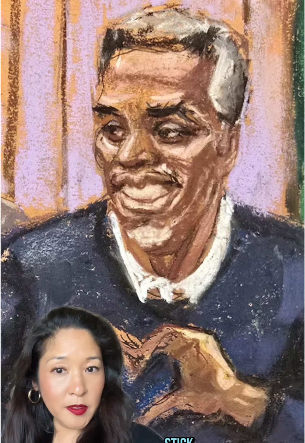 A post by @mesnarky on TikTok caption: This Diddy trial was a mess. What do you think happened? 👀 #entertainment #celebrity #diddy #cassie #popculture #news 