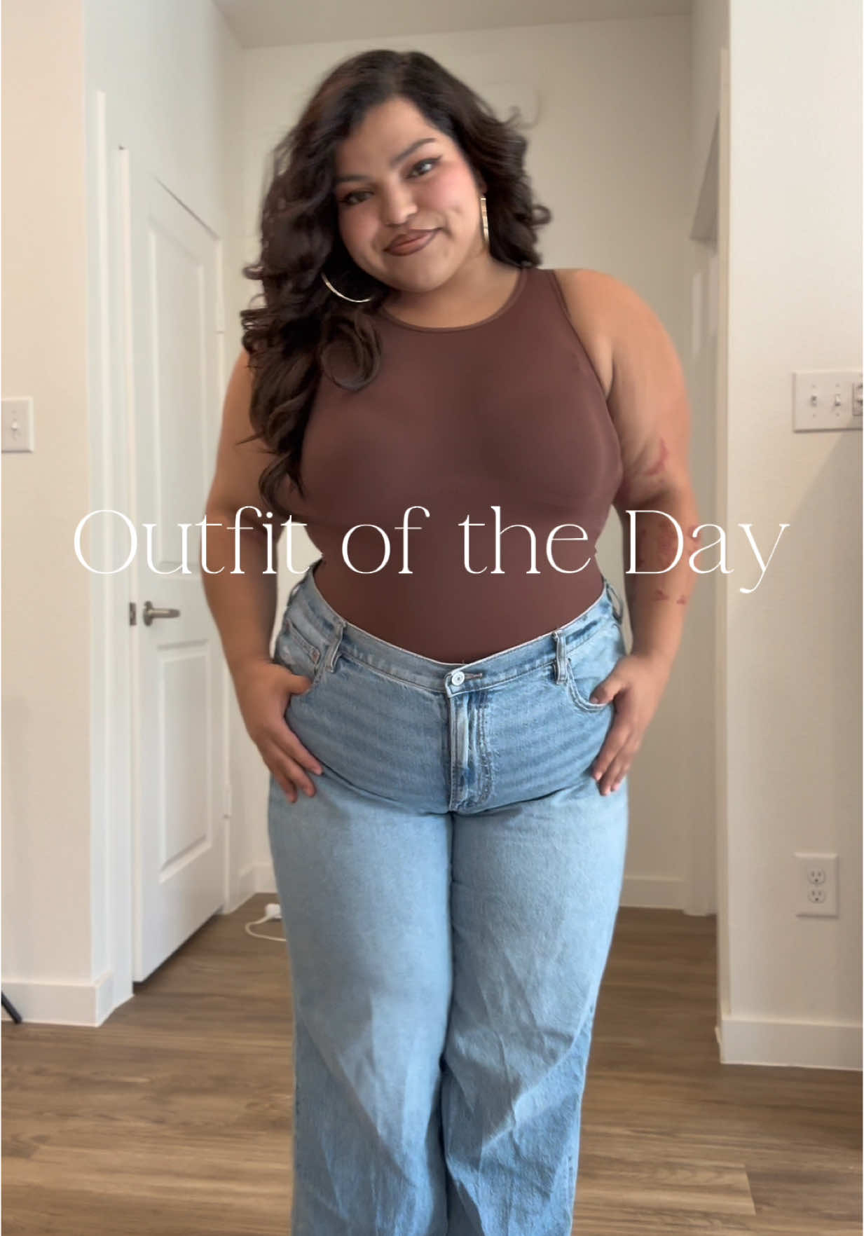 A post by @lizsmiles1 on TikTok caption: Outfit of the day | jeans by @American Eagle on my LTK shop ✨ #ootd #outfit 