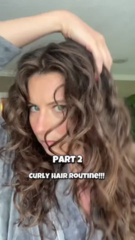 A post by @miss.dugan1 on TikTok caption: Part 2: Curly Hair Routine  #curls #curl #curlyhair #curlyhairroutine #waves #wavyhair #wavyhairroutine #wavyhairtutorial #diffuser  @CHI haircare International 