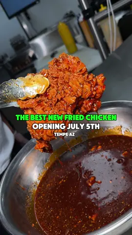 A post by @azfoodie on TikTok caption: Will these be the best new fried chicken sandos to hit the scene? Chik Pop will be popping up and be available inside @tempe.eats Food Hall starting this Saturday, July 5, 2025, from 12pm-8pm! Plenty of seating, beer wall, TVs, patios, and a full bar inside. Three sandwiches to choose from: �OG Sando �Hot Honey Sando �Maple Truffle Sando Check them out and let me know how much you love them!! �📍 85 E Southern Ave Tempe, AZ 85282 #azfoodie #friedchickenarizona  #friedchickentempe #friedchickenphoenix #bestfriedchickenaz